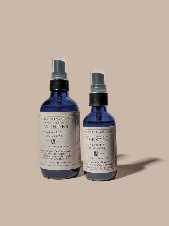 Lavender Geranium Facial Toner for wholesale by Warwick Furnace Farm LLC