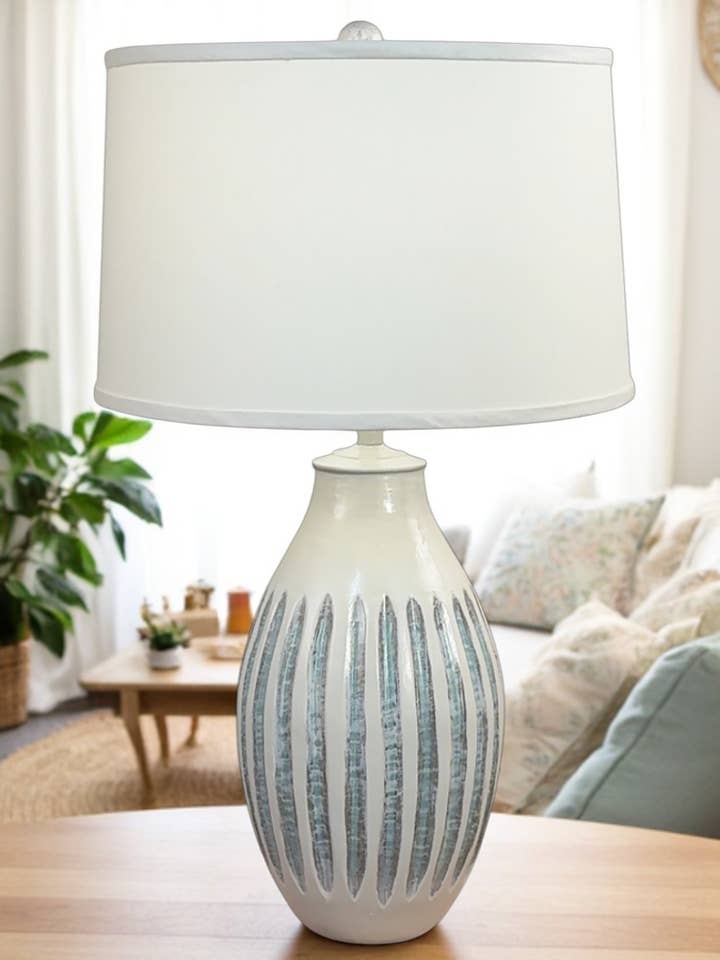Moonlight Beach/Shaded Cove Vase Style Table Lamp   for wholesale by Coast Lamp Mfg