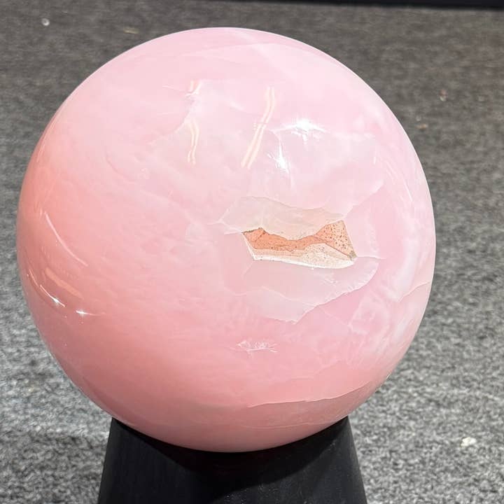 9 KG PINK MANGANO CALCITE SPHERE for wholesale by Metaphysical & Healing Crystals