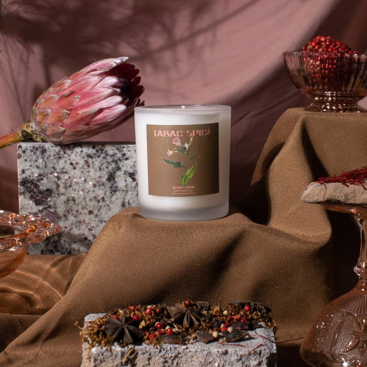 TABAC SPICE - Coconut Wax Candle for wholesale by Slow Down Self Care
