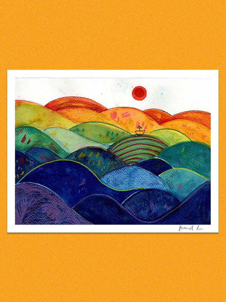 Riding These Waves - Impression artistique pour la vente par Bronagh Lee