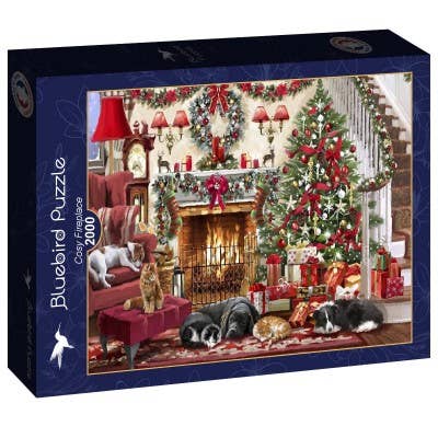 Bluebird Puzzle - Wholesale Puzzle - Adult - 2000 Piece Puzzle - Cosy Fireplace0