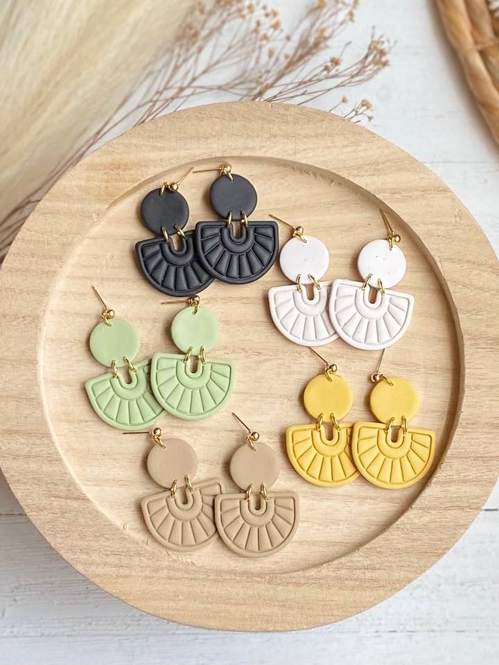 Boho Clay Earrings for wholesale by Clayhouse Colours