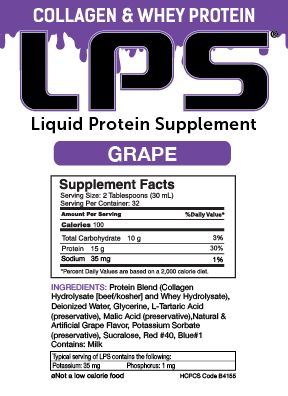 Nutritional Designs, Inc. - Wholesale Protein/Superfood Powder - LPS - Liquid Protein Supplements - 15grams Protein/Serving10