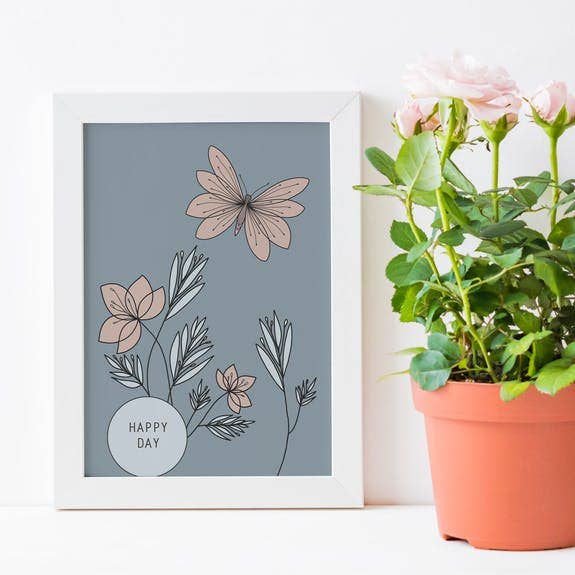 Rotberta - Wholesale Postcard - “Happy Day” butterfly postcard1