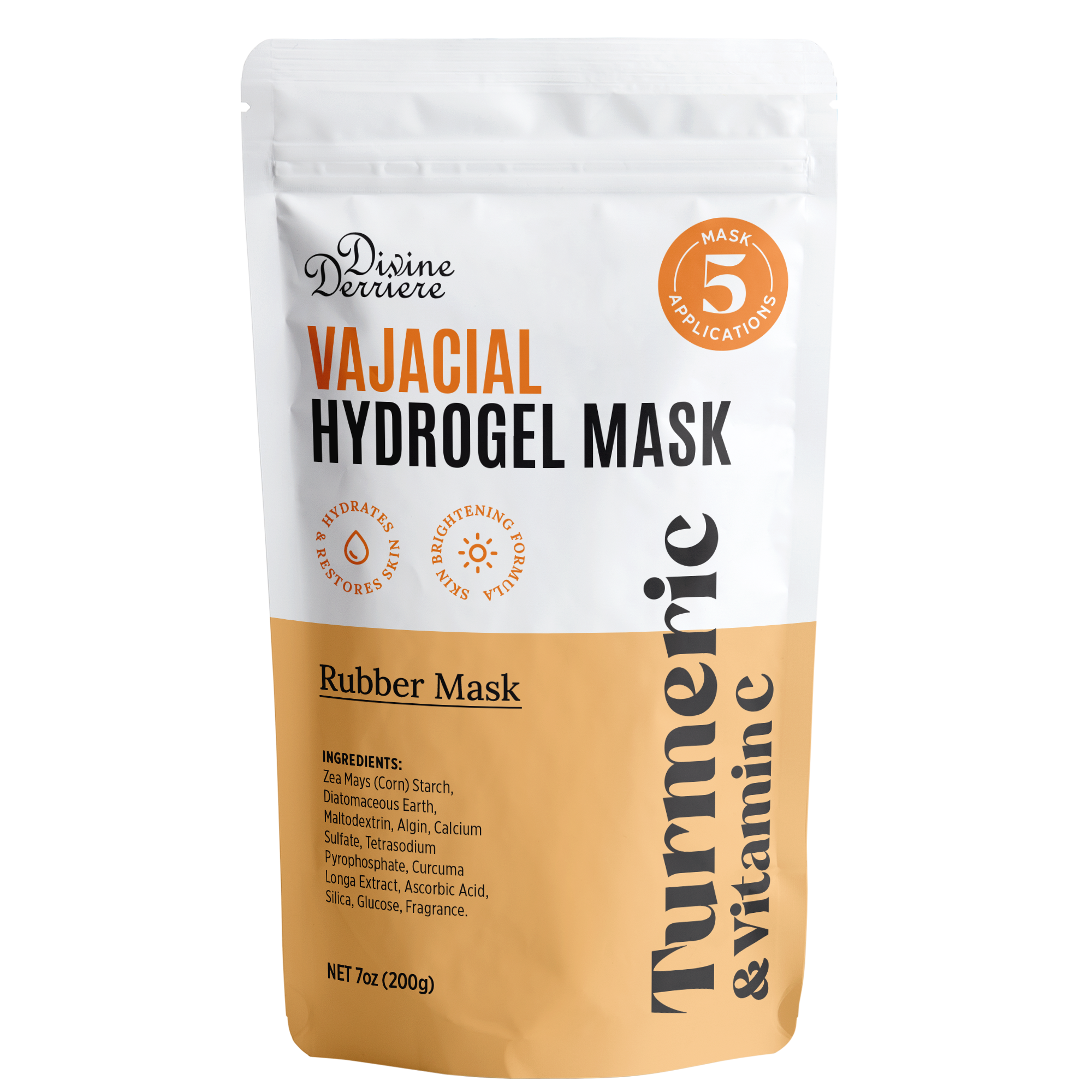 Divine Derriere – wholesale Skincare face mask – Hydrogel Vajacial Kit - Turmeric & Vitamin C6