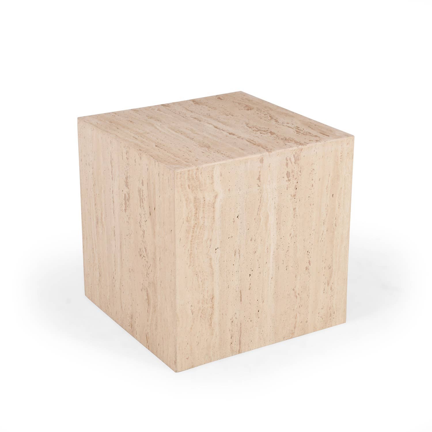 Beige Travertine Side Table for wholesale on Faire2