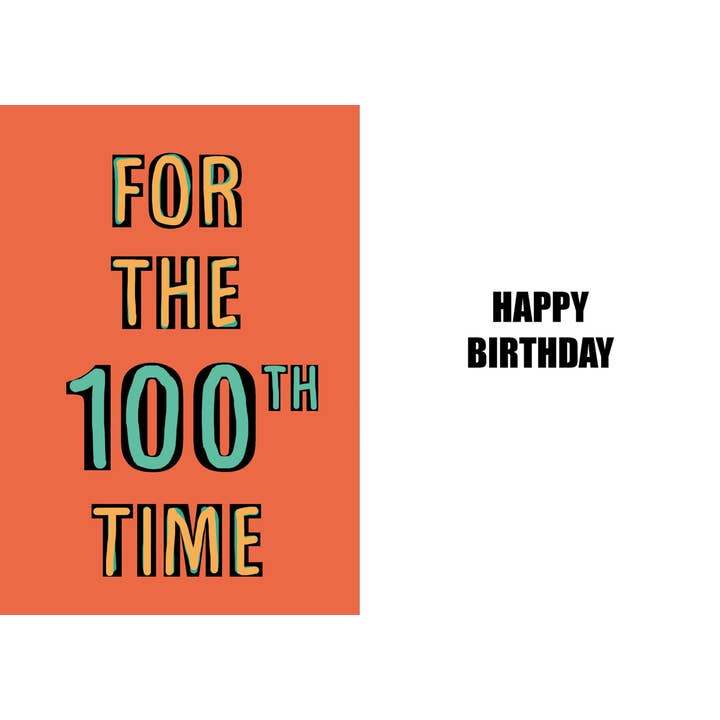 Centenarian Sjovt 100-års Fødselsdagskort i Høj Kvalitet for engroshandel hos Duggoons Greeting Cards