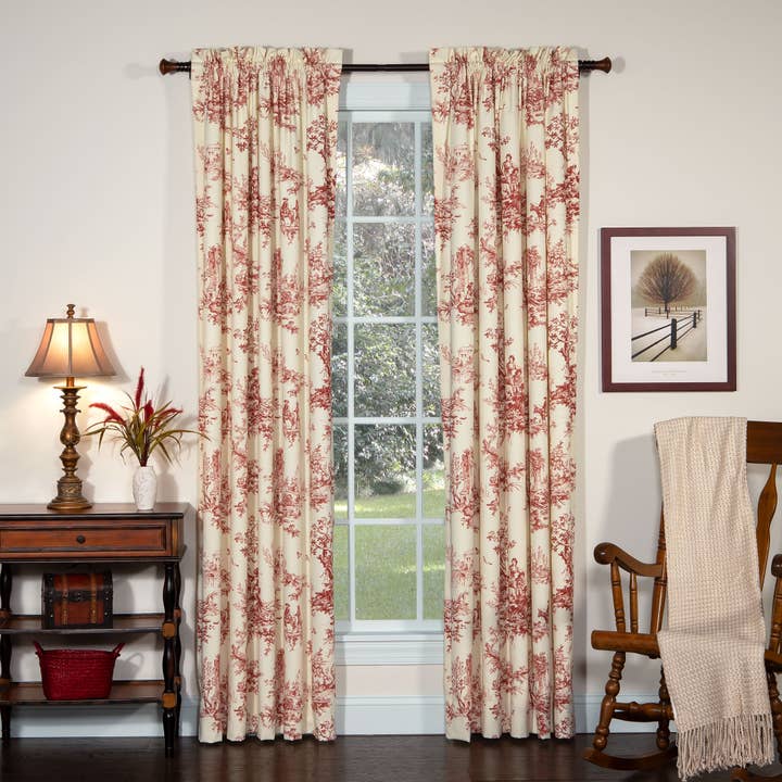 Bouvier Red Rod Pocket Panels for wholesale by Thomasville at Home