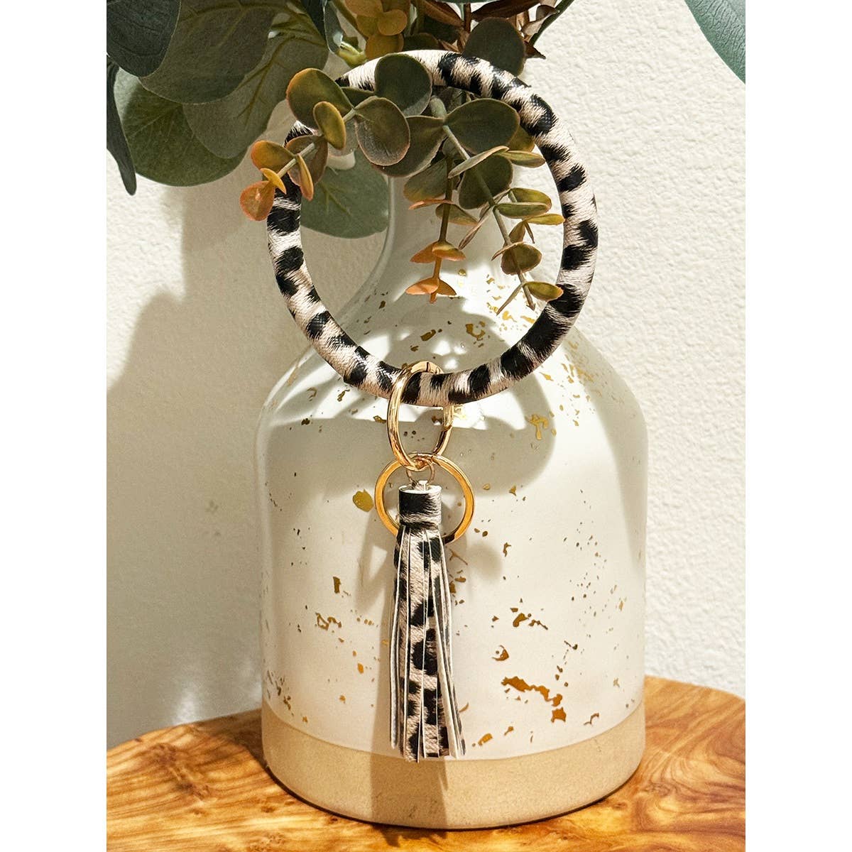 Love and Repeat - Vente Bracelets porte-clés - Porte-clés bracelet en similicuir léopard3