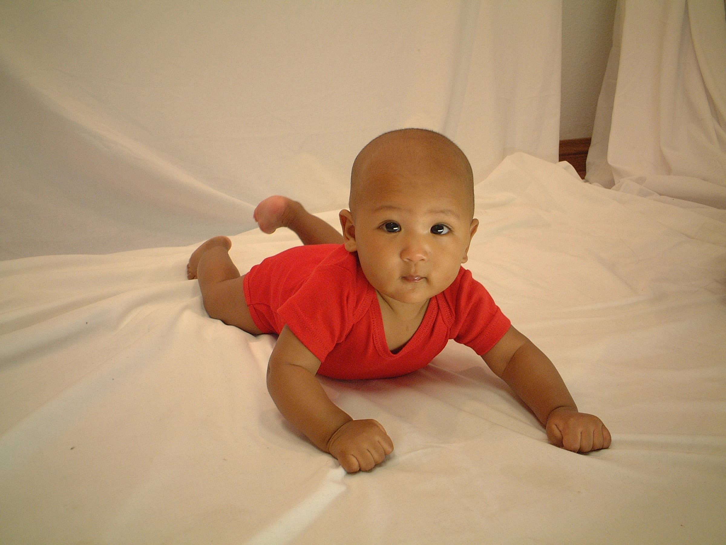 Bambini Infant Wear inc. – wholesale Overall - Baby – Röd Interlock One Piece2