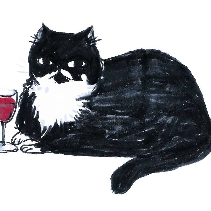 Rebekah Evans Art - Wholesale Art Print - Print - "Pepper with a Fine Bordeaux"1