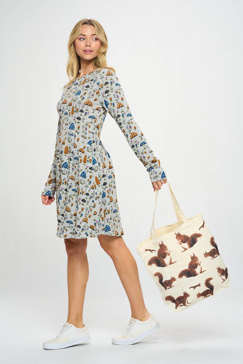 SM WARDROBE – Sacola - Mulher por atacado – SACOS ESTAMPADOS DE ESQUILO4