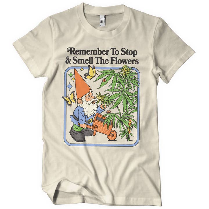 Smell The Flowers T-shirt voor wholesale door Hybris Production AB