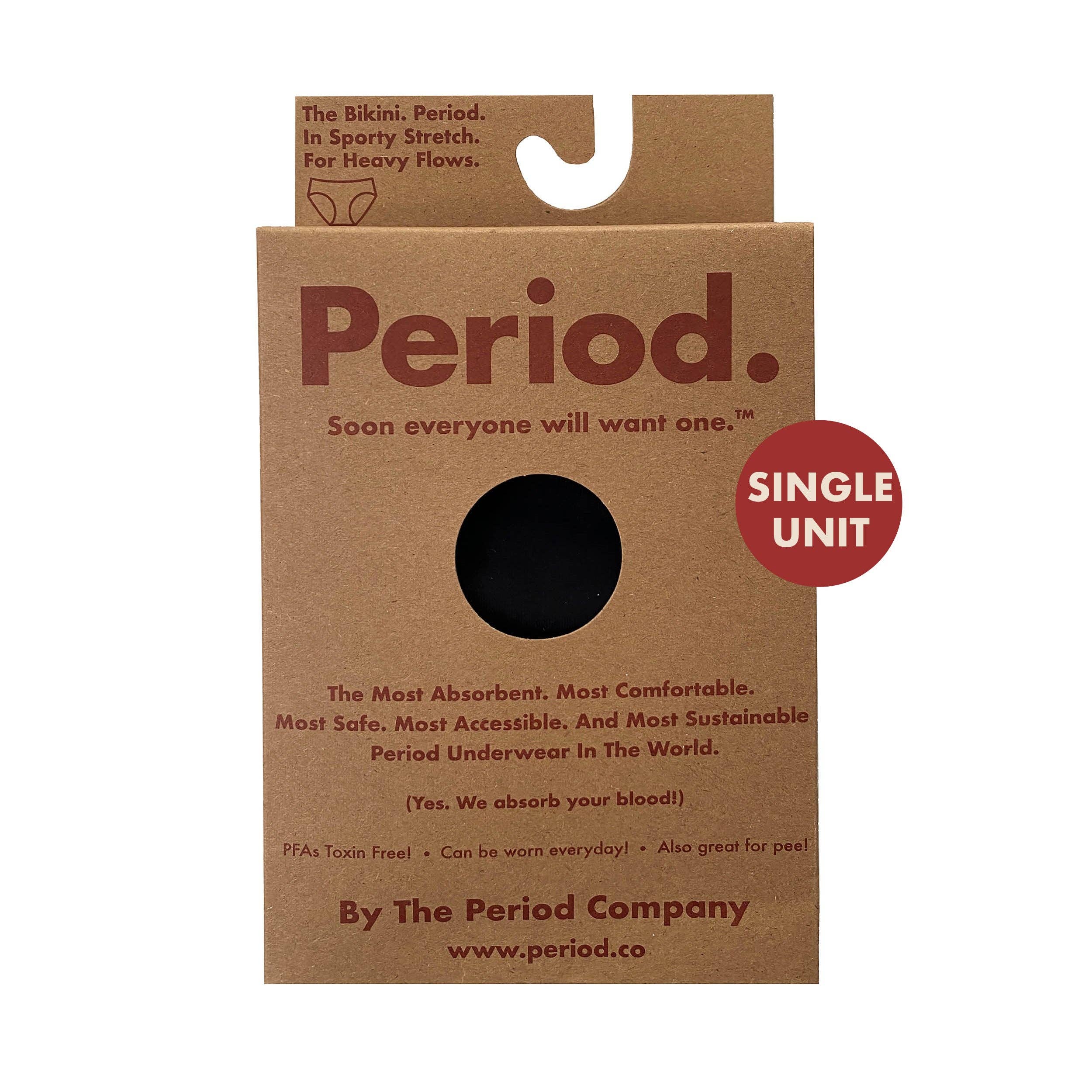 Nero - Unità Singola Confezionata The Bikini Period in Sporty Stretch - Confezione Singola in vendita all'ingrosso su Faire0