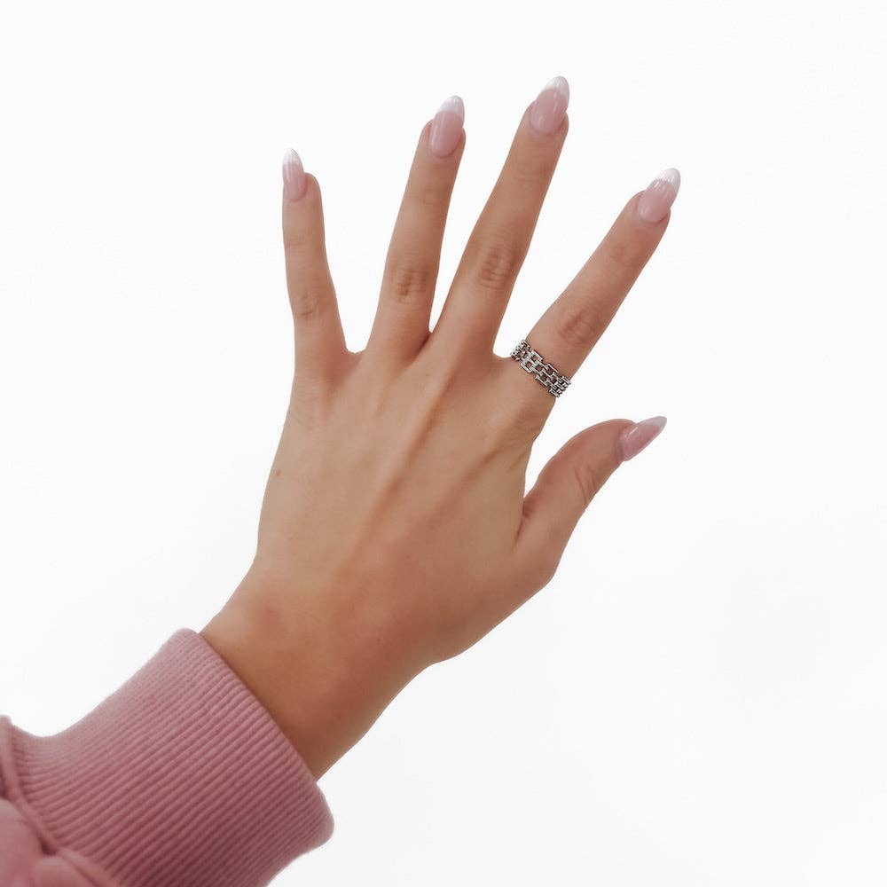 Pretty Simple – Anel de banda por atacado – Anel de Treliça Lennon IMPERMEÁVEL por Atacado0