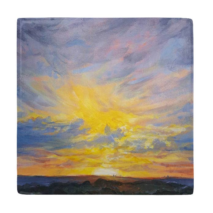 Magneti in metallo Sunrise Over Buda 1 per la vendita all'ingrosso da parte di Gena Destri