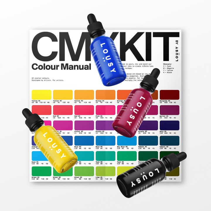 LOUSY - Wholesale DIY Craft Kit - CMYKIT — Sustainable Colour Ink Mixing Kit