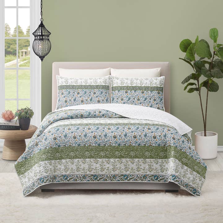 Peking Handicraft - Wholesale Bedding Set - Marseille Quilt Set - Modern Heirloom
