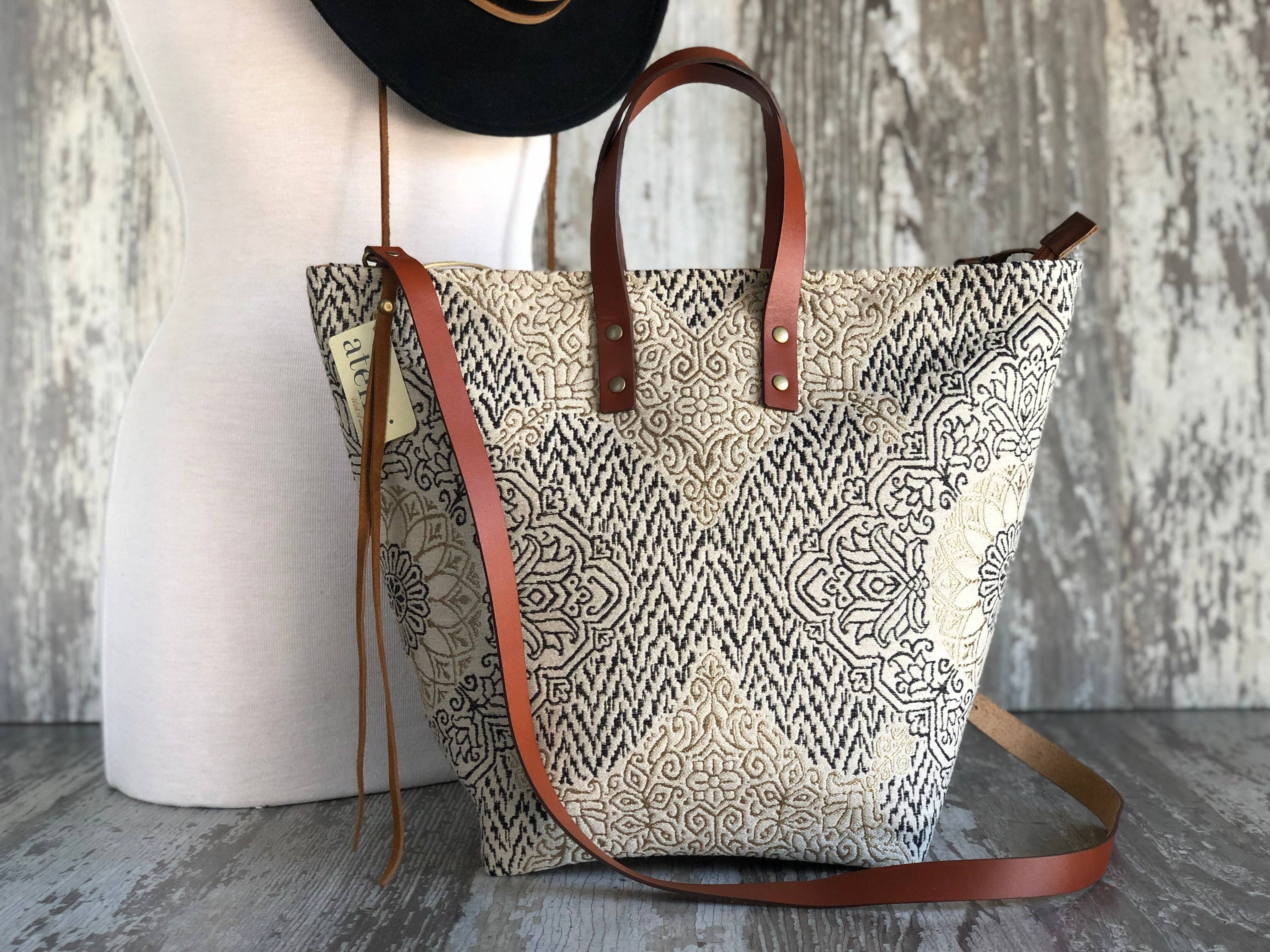 Atenti - Vente Sac à main avec poignée sur le dessus – femme - Panier Mandala New Hope6