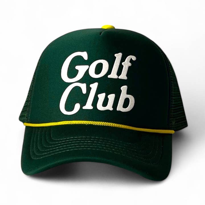 Golf Club Hunter Green Foam Trucker Cap for wholesale by Talisman & Co.