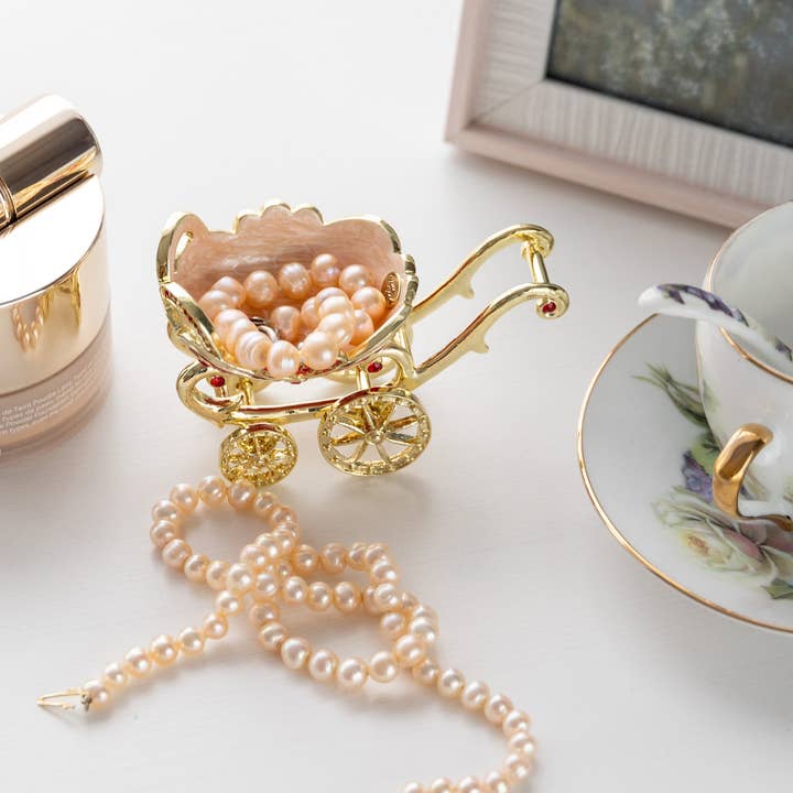 Keren Kopal - Wholesale Sieradendoos/organizer - Red vintage kinderwagen Trinket Box kinderwagen10