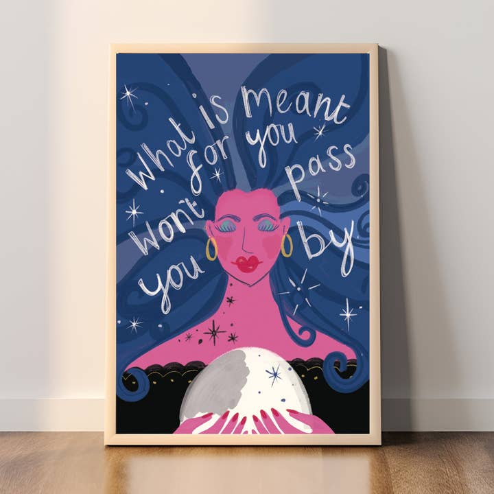What is meant for you won't pass you by A4 print for wholesale by Memelou