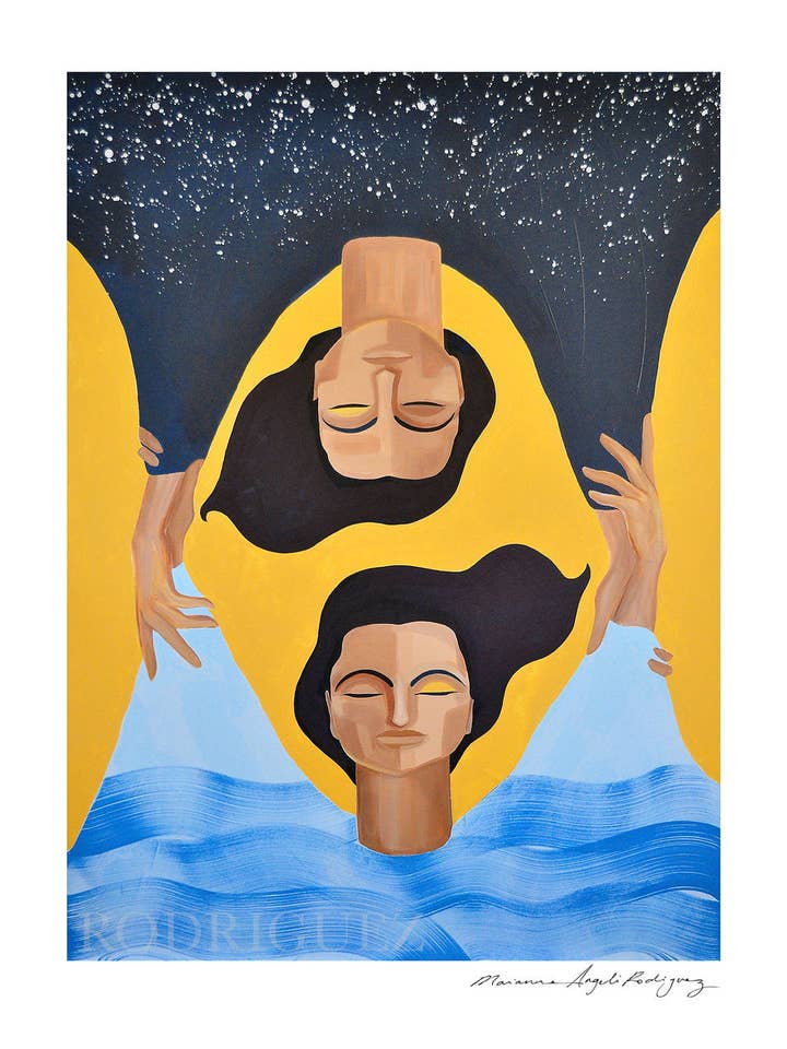 SACRED WATER, SACRED SKY PRINT for wholesale by Marianne Angeli Rodriguez Gallery