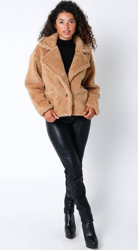 Olivaceous - Wholesale Jacket - Women's - Gabby Plush Jacket13