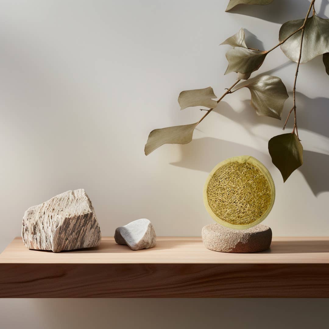 IN. BLACKCARE COSMETICS – wholesale Ansiktsexfoliant/Scrub – Dubbelverkande Exfolierande Svamp i Vegetabiliska Fibrer