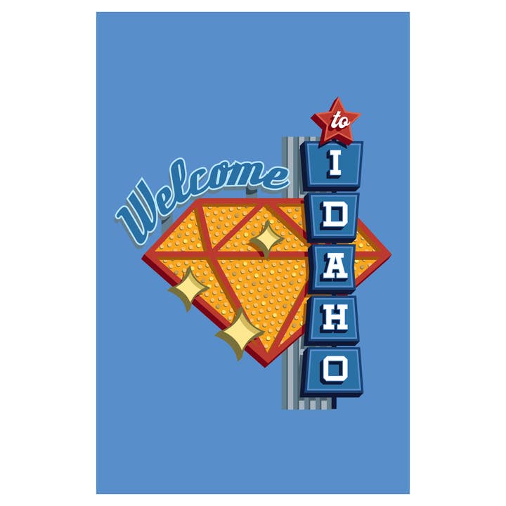 Postcard - Welcome to Idaho Sign for wholesale by Morris Magnets