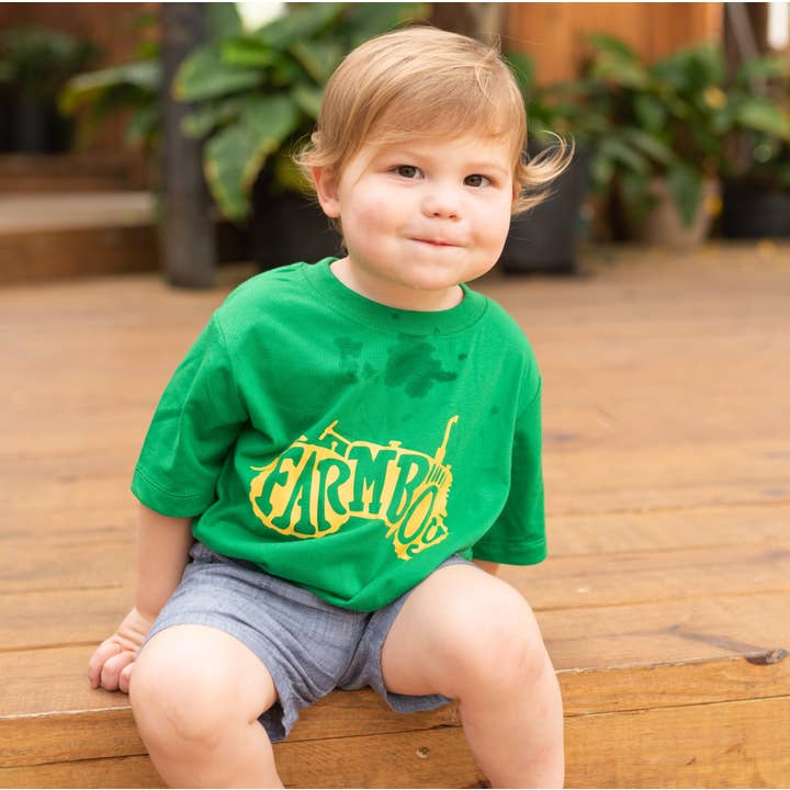 Farmboy Kelly Green Short Sleeve T-Shirt, Size XS for wholesale by Jane Marie