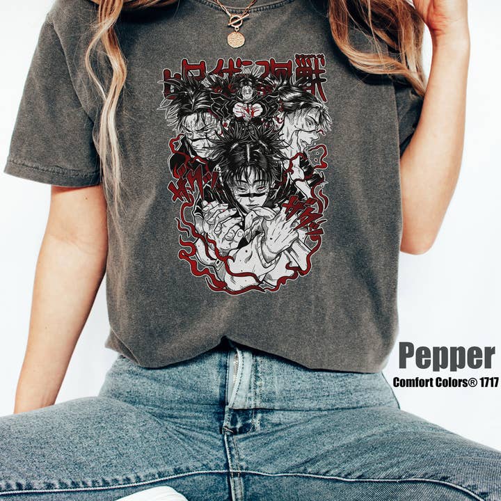 Glaime - Wholesale T-Shirt (Graphic) - Women's - Comfort Colors Jujutsu Kaisen Shirt, Itadori Yuji Shirt4