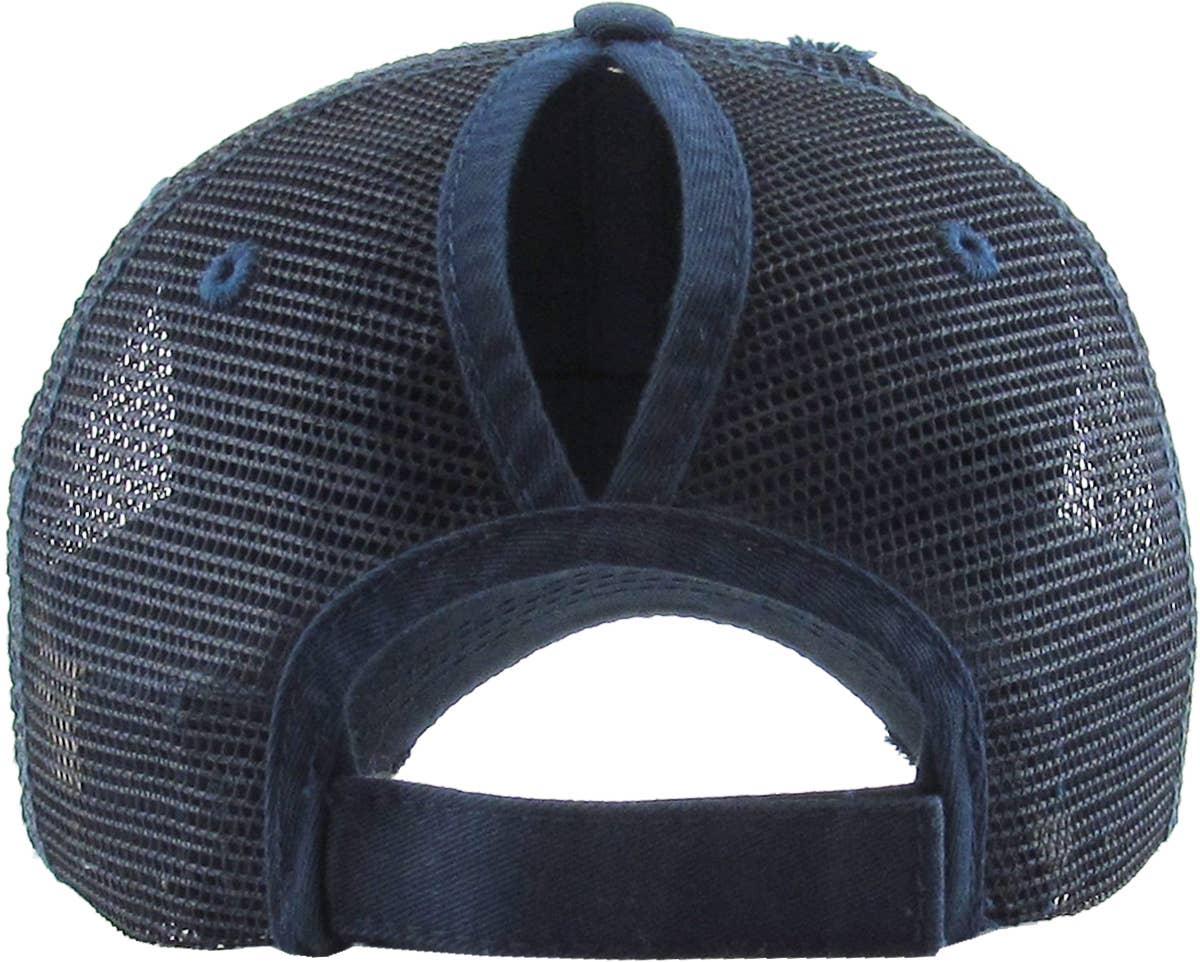 KBETHOS – Boné de beisebol - Mulher por atacado – Boné ajustável de malha com abertura para rabo de cavalo88