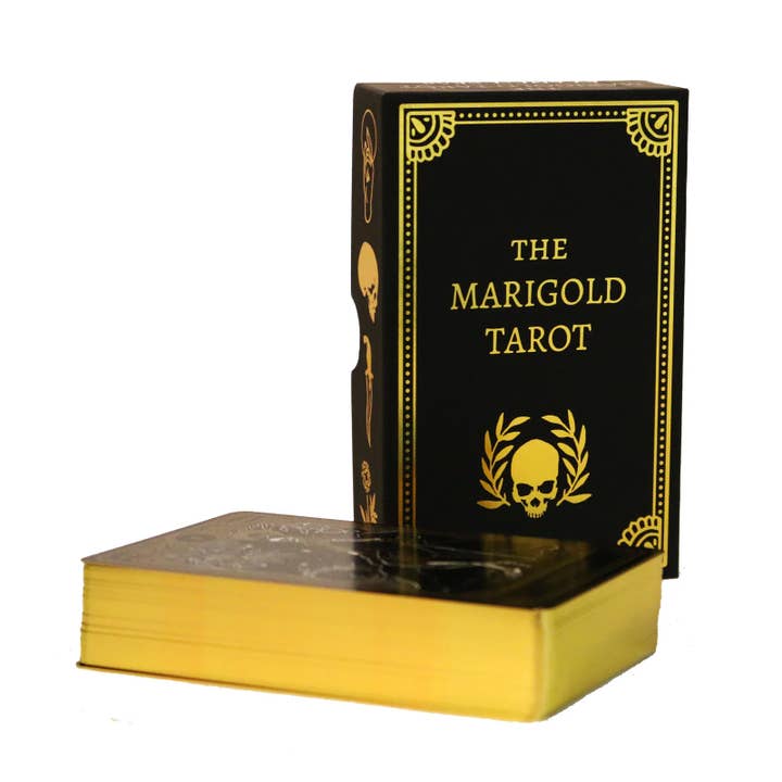 13th Press - Wholesale Tarot Cards - 2nd Edition Marigold Tarot Gold Gilded, No Guide