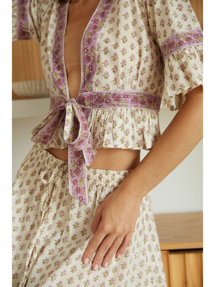 The Fox and The Mermaid - Wholesale Top & Skirt Set - Women's - Lurex Top and Skirt: Matching Set (Adya)