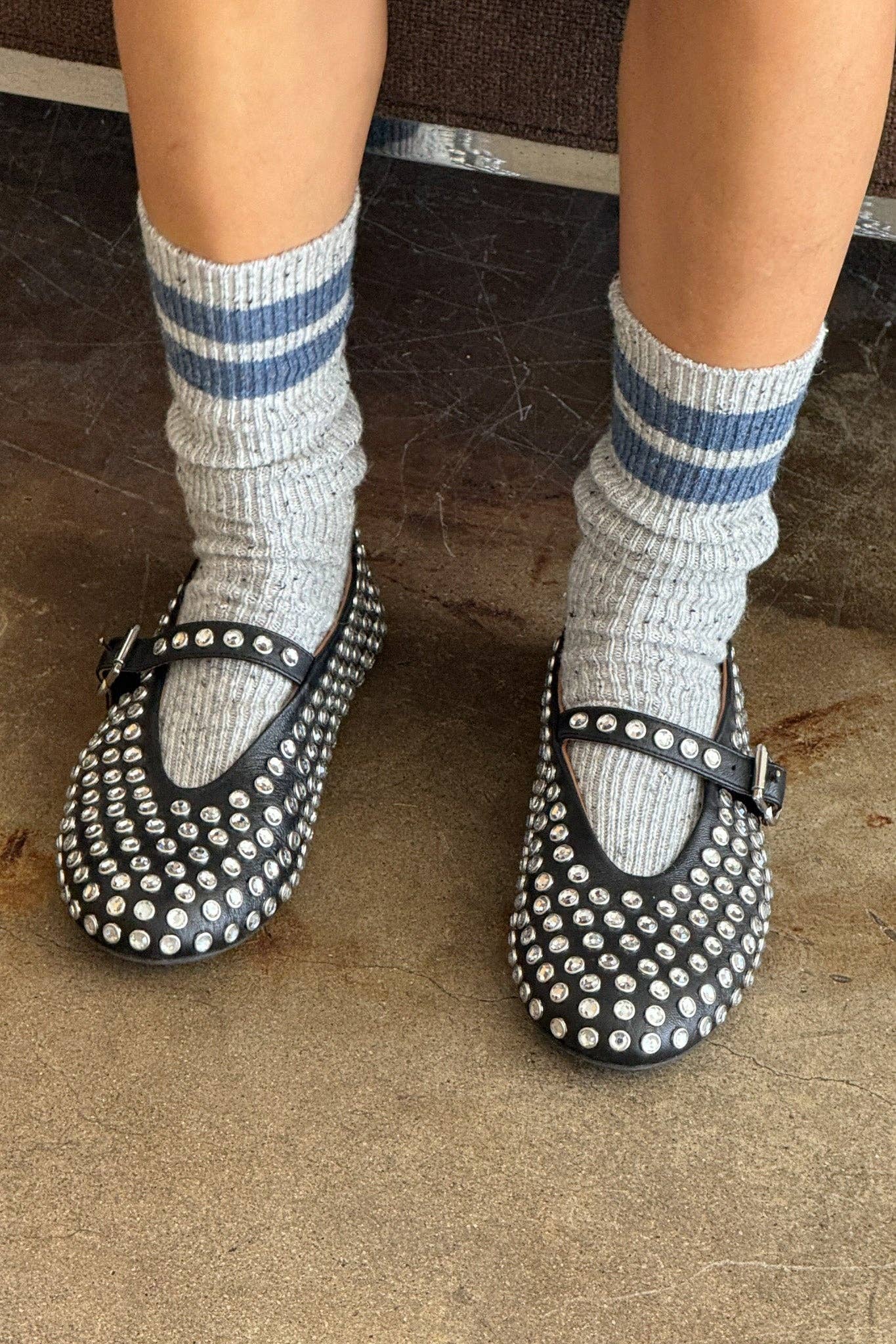 Le Bon Shoppe - Wholesale Socks - Women's - Snow Varsity Socks (wholesale)4