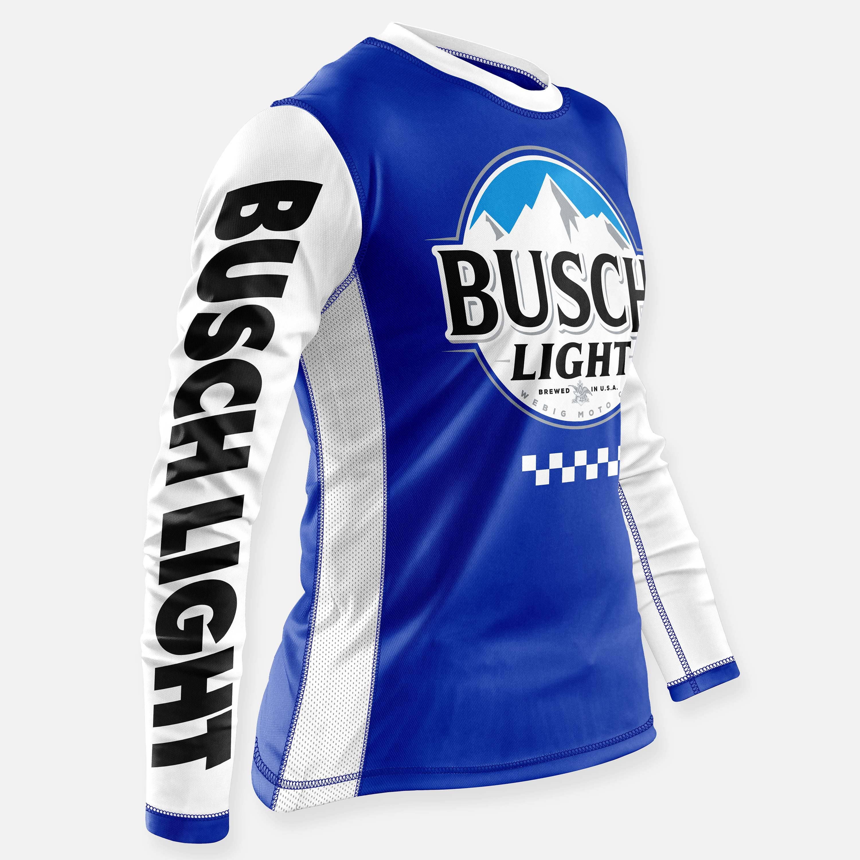 Webig Moto Company - Vendita all'ingrosso Maglietta serigrafata - Uomo - MAGLIA BUSCH LIGHT RACE TEAM BLU REALE1