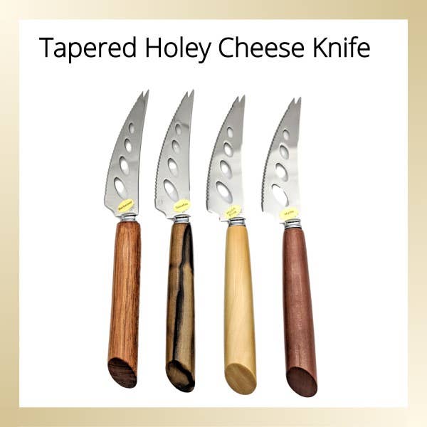 Taps toelopend Holey-kaasmes met een Tasmaans hout voor wholesale door Tassie Timber Things