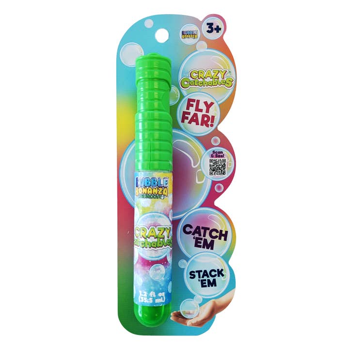 Wishbone Products - Wholesale Bubble Wand - Kids - Crazy Catchables Super Tough Bubbles Card
