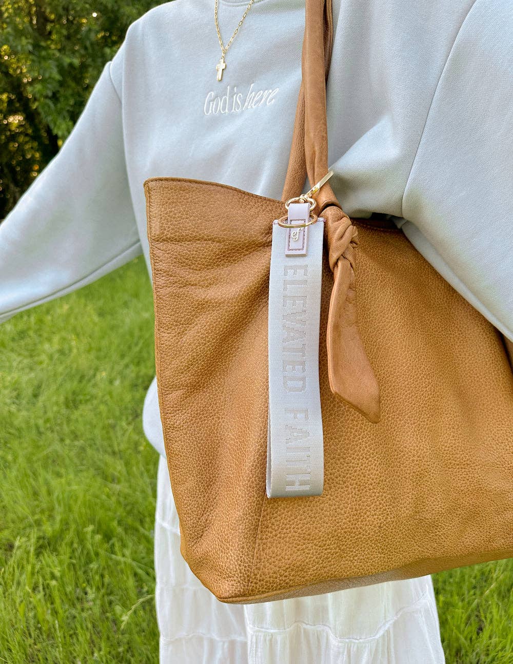 Elevated Faith - Wholesale Keychain - Women's - Lavender Oversized Logo Keychain1