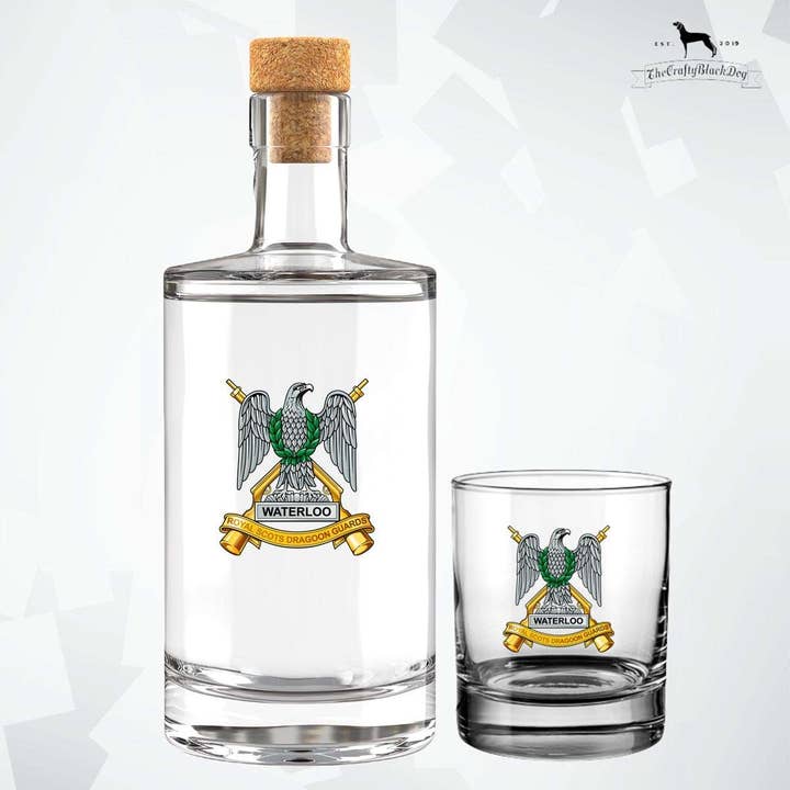 Royal Scots Dragoon Guards - Remplissez votre propre bouteille de spiritueux pour la vente par Thecraftyblackdog