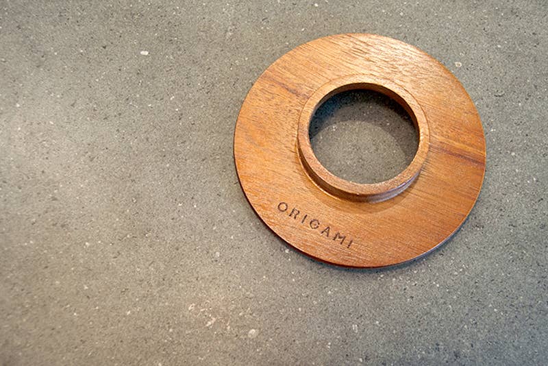 Default Title ORIGAMI Wood Dripper Holder for wholesale on Faire1
