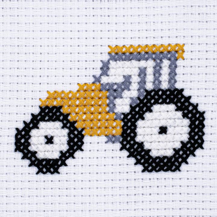 Tractor Chunky Cross Stitch Kit for wholesale by STITCHFINITY