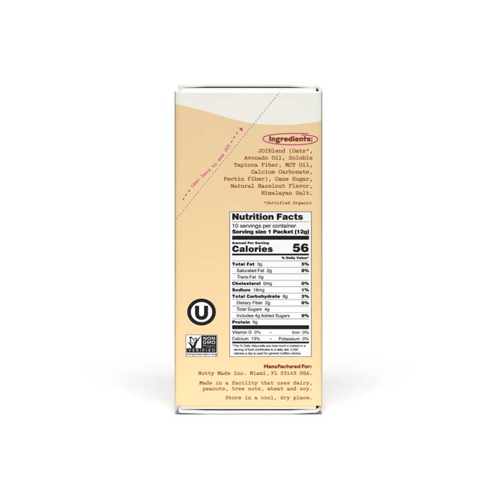 JOI - Wholesale Creamer - Oat Milk Creamer, Hazelnut - Singles4
