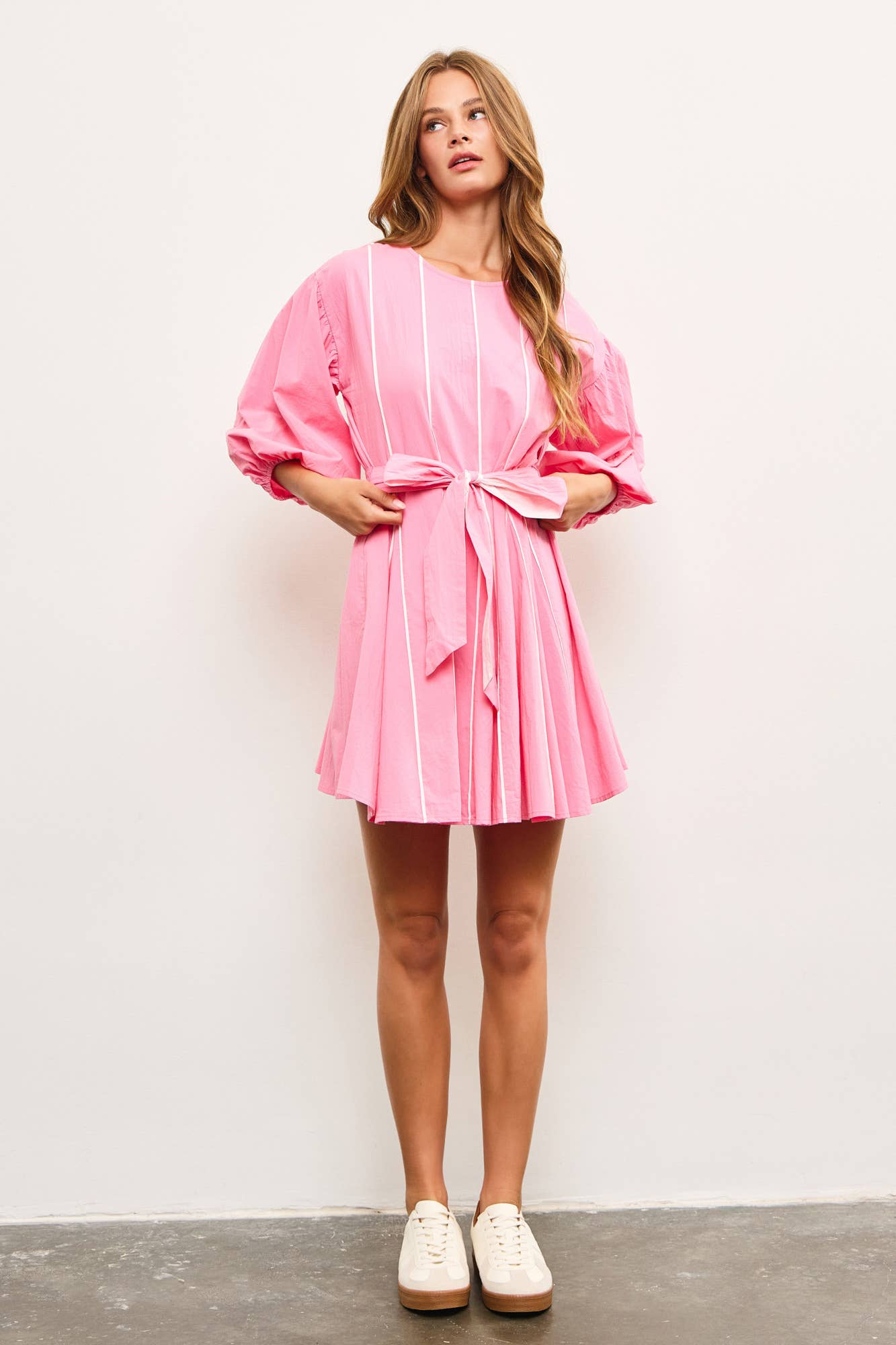 Mustard Seed - Vente Robe – femme - ROBE ÉVASÉE À PLIS OUVERTS AVEC CEINTURE10