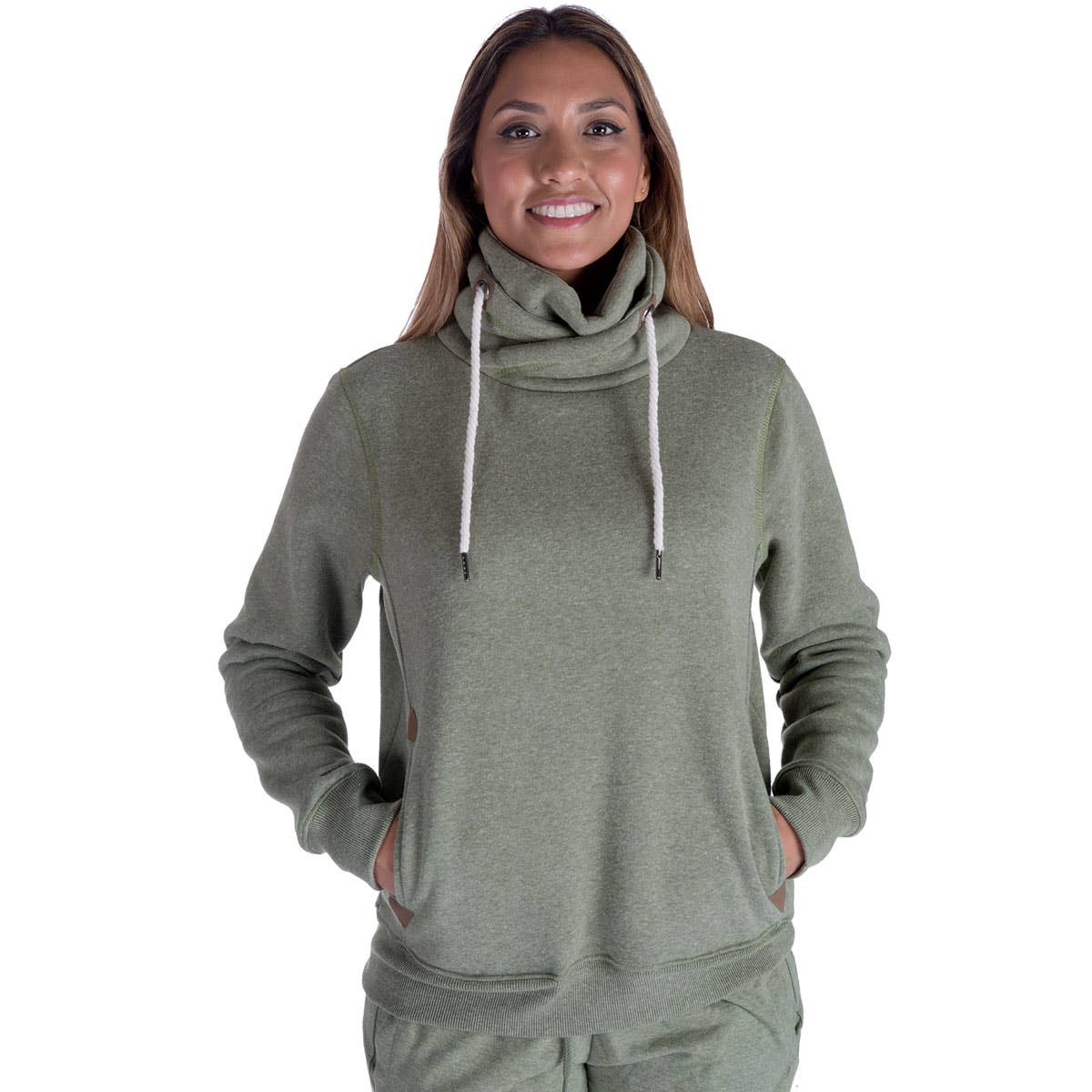 LeeHanTon - Wholesale Sweatshirt - Women's - LeeHanTon Ladies Cowl Neck Pullover Sweatshirt3
