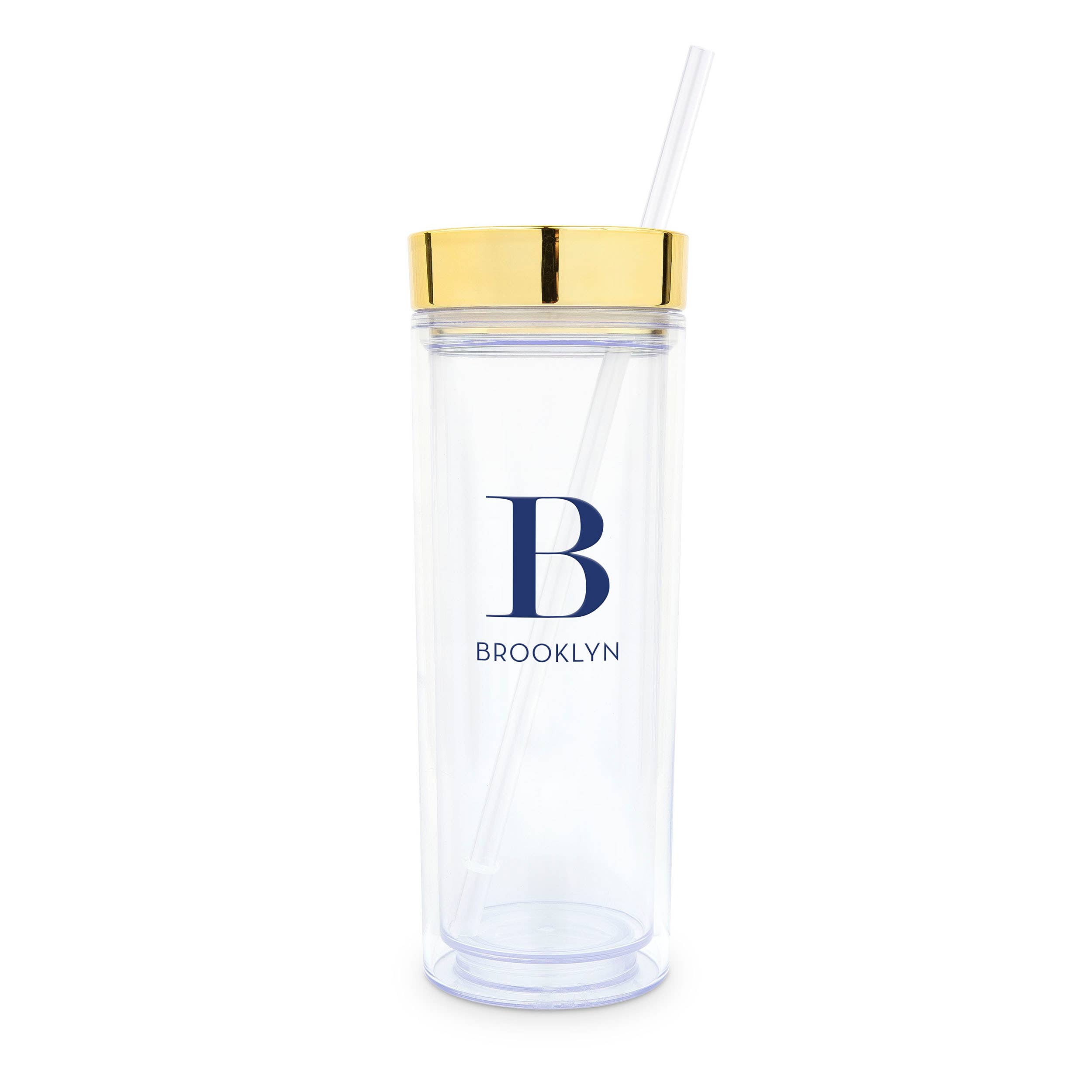 Weddingstar Inc. – wholesale Insulated mug/tumbler – 17 oz. Insulated Plastic Drink Tumbler-Modern Serif Monogram15