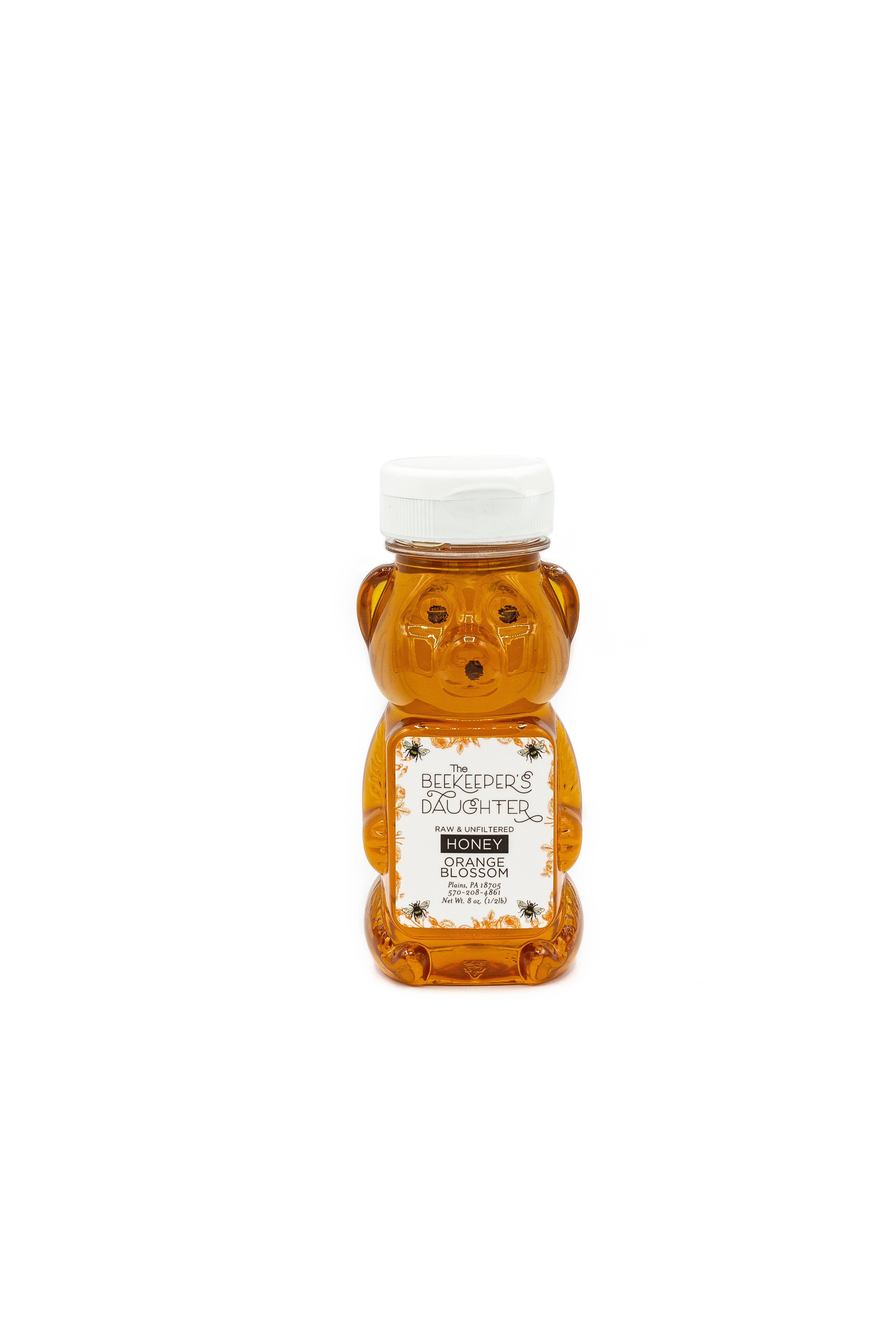 The Beekeeper's Daughter - Wholesale Honey - 8oz Honey Bear - Raw Florida Orange Blossom Honey1