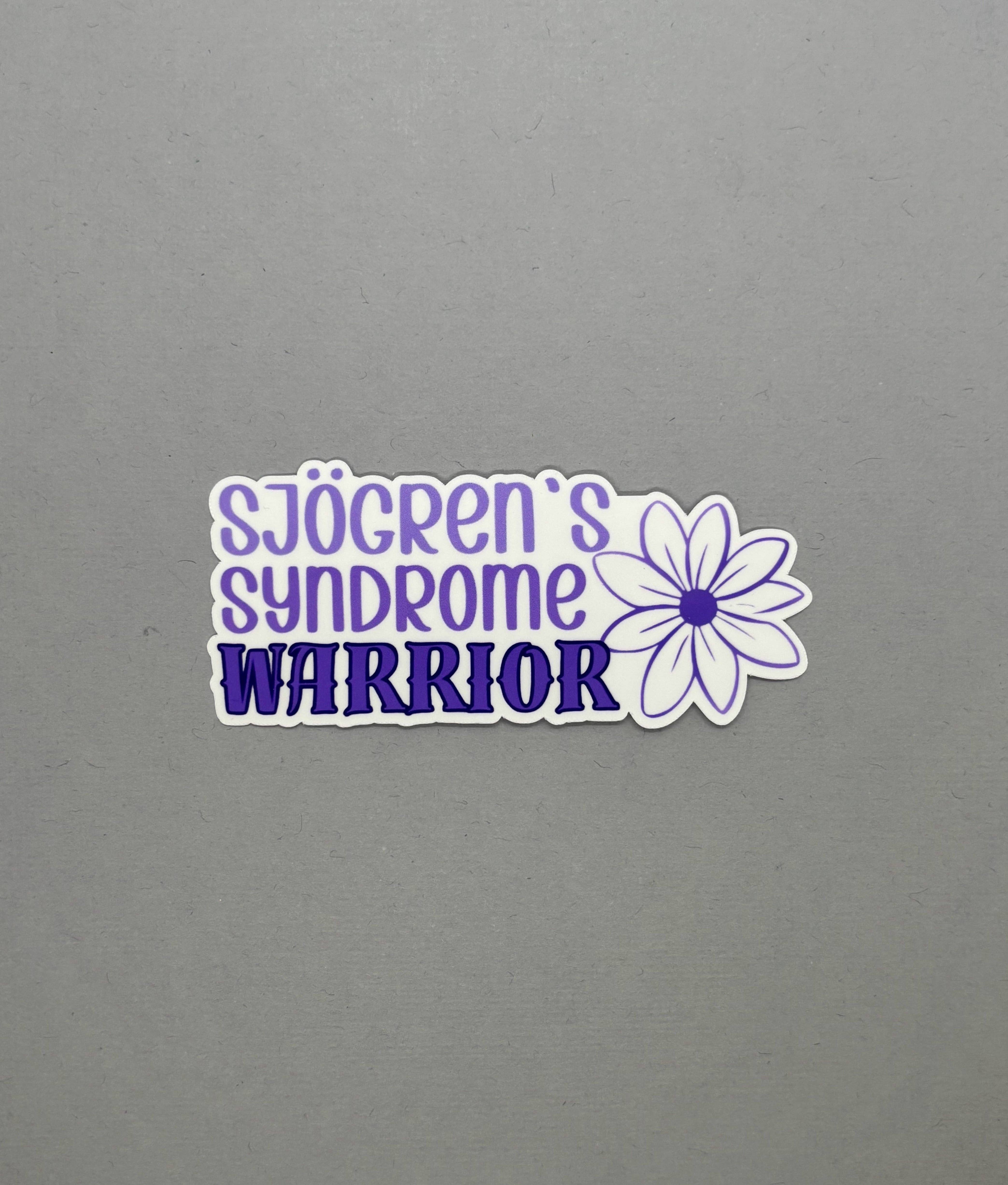 Made with Monday - Wholesale Sticker - Sjogren's Syndrome Warrior Flower Sticker0
